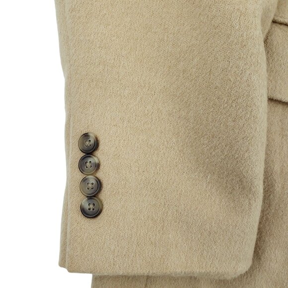 Jos A Bank Blazer Men's 42L Tan 100% Camel Hair Sports Coat Suit Jacket 2 Button - Picture 5 of 12